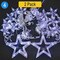 138 LED Star Curtain Light — White Glow, Hanging Fairy Lights